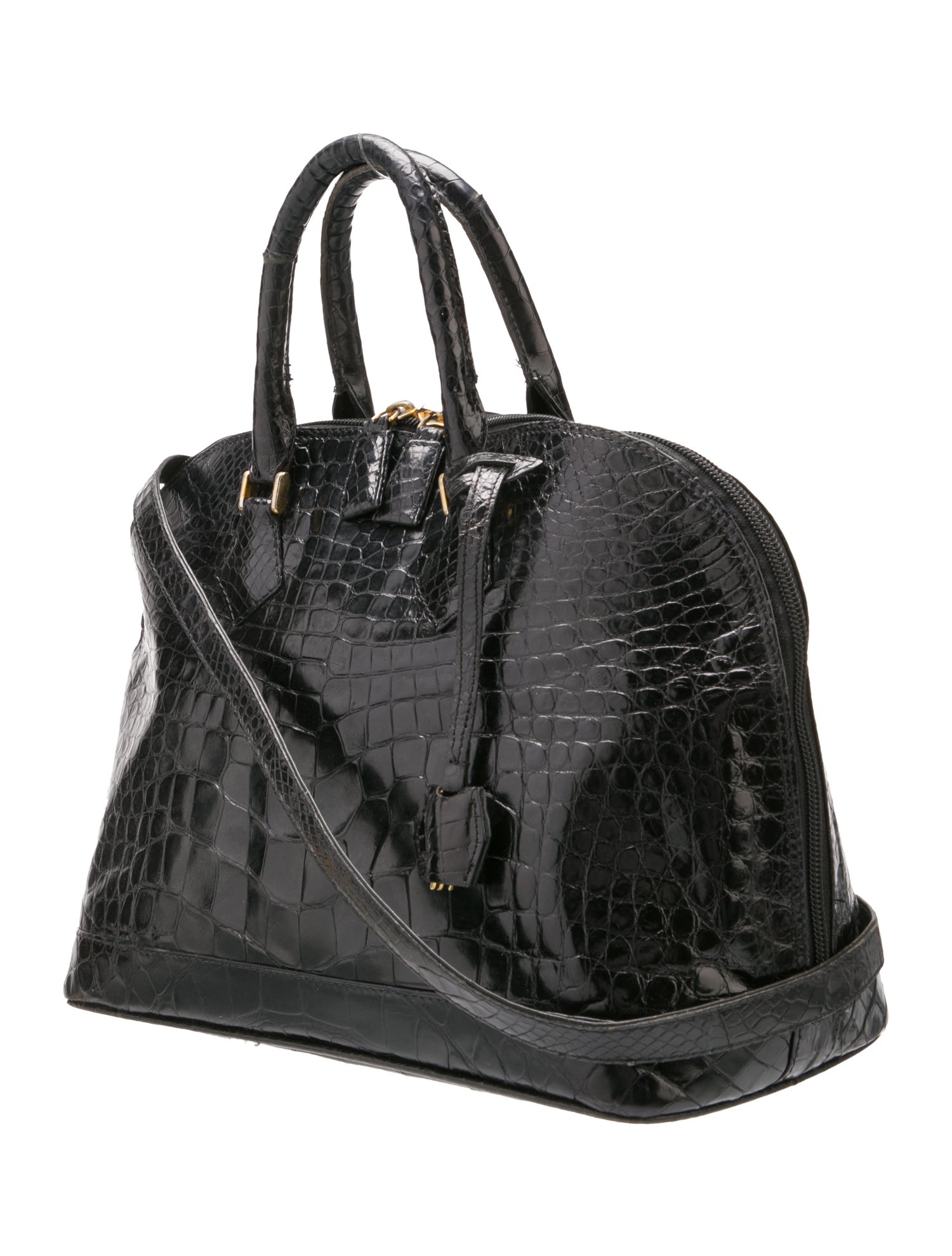 Saks Fifth Avenue Alligator Top Handle Bag